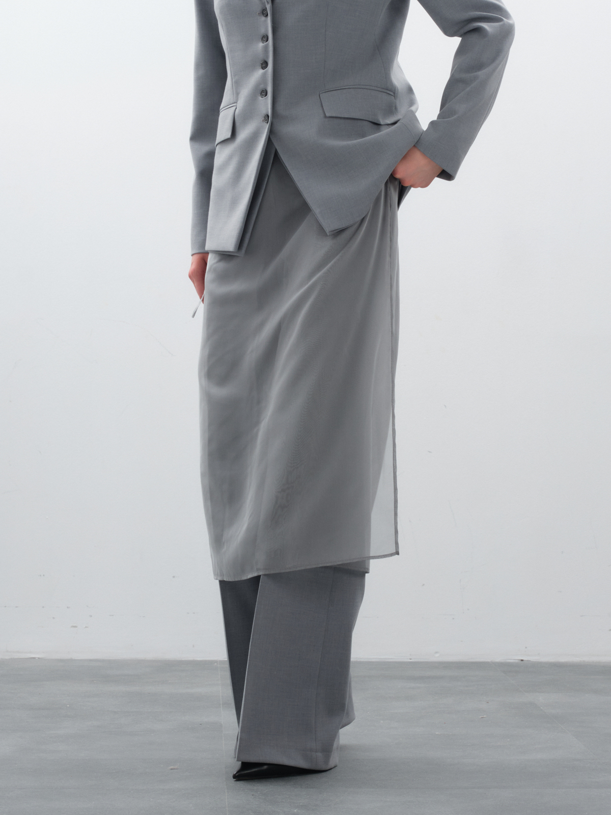 Юбка из органзы subtext