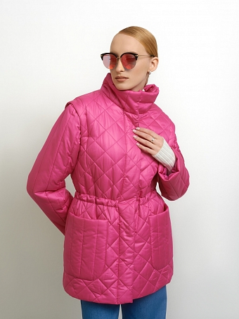 Розовая куртка-трансформер