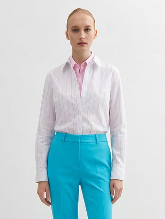 Рубашка в синюю полоску