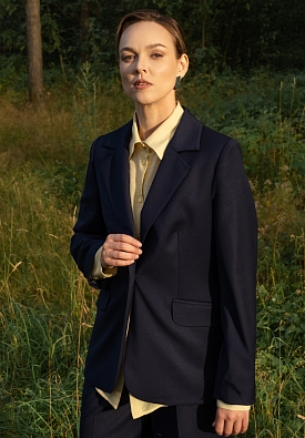 Жакет классический синий