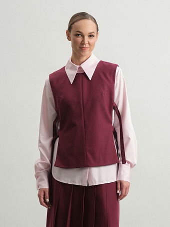 Жилет с поясами на кольцах Tulip